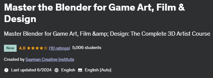 Pictures · Udemy — Master the Blender for Game Art, Film & Design 2024-5