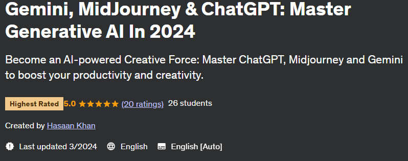 Pictures · Udemy — Gemini, MidJourney & ChatGPT: Master Generative AI In 2024 2024-3