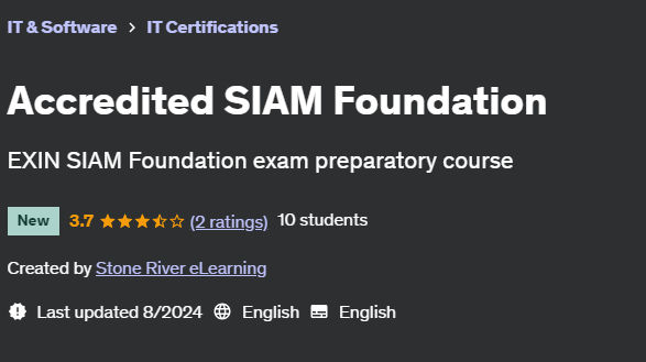 Pictures · Udemy — Accredited SIAM Foundation 2024-8