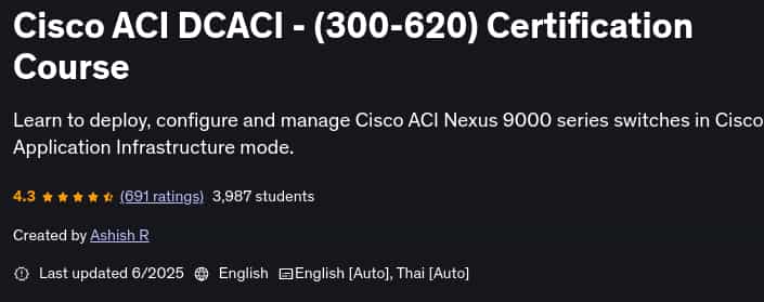 Pictures · Udemy — Cisco ACI DCACI – (300-620) Certification Course 2025-6
