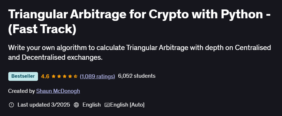 Pictures · Udemy — Triangular Arbitrage for Crypto with Python – (Fast Track) 2025-3