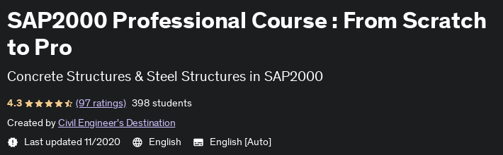 Pictures · Udemy — SAP2000 Professional Course : From Scratch to Pro 2020-11