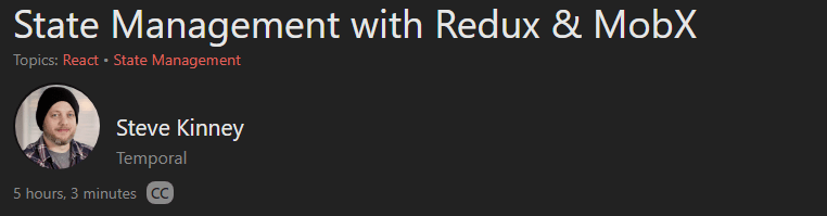 Pictures · FrontendMasters — State Management with Redux & MobX 2019-7