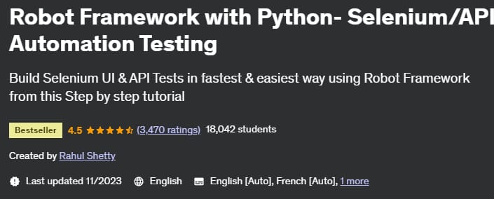 Pictures · Robot Framework with Python- Selenium/API Automation Testing 2023-11