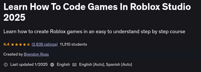 Pictures · Udemy — Learn How To Code Games In Roblox Studio 2025 2025-1
