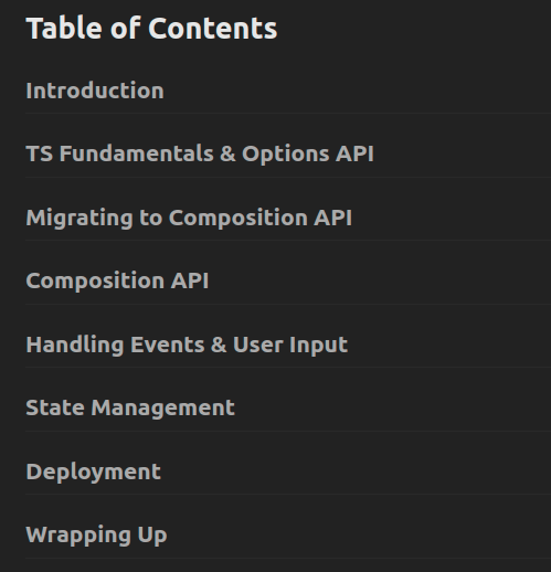Course topics · Frontend Masters — TypeScript and Vue 3 2022-8
