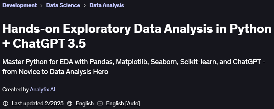 Pictures · Udemy — Hands-on Exploratory Data Analysis in Python + ChatGPT 3.5 2023-10