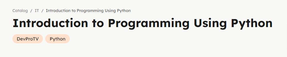 Pictures · ITProTV — Introduction to Programming Using Python 2020-4