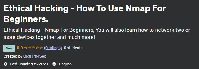Pictures · Udemy — Ethical Hacking – How To Use Nmap For Beginners. 2023-11