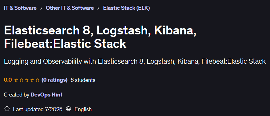 الصور · ElasticSearch 8، Logstash ، Kibana ، Filebeat:Elastic Stack 2025-5