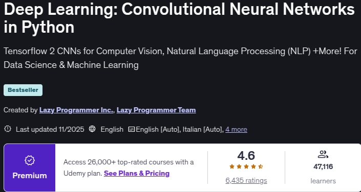 Pictures · Deep Learning: Convolutional Neural Networks in Python 2025-11