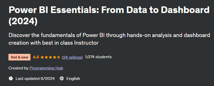 Pictures · Udemy — Power BI Essentials: From Data to Dashboard (2024) 2024-4
