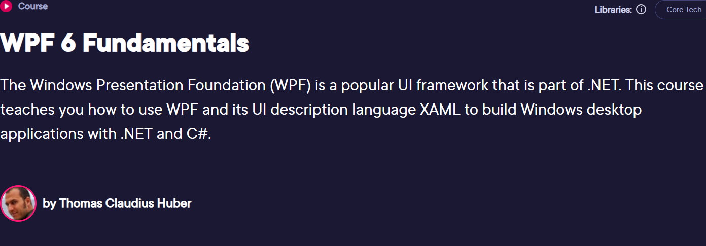 Pictures · Pluralsight — WPF 6 Fundamentals 2022-2
