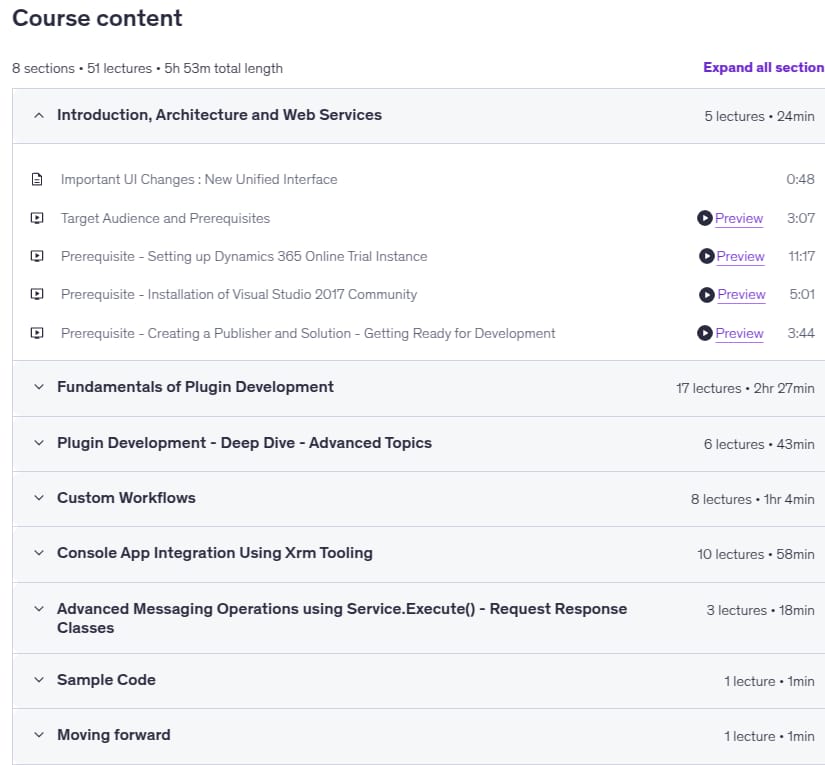 Sujets du cours · Microsoft Dynamics 365 Course de développeur PowerApps - Partie 1 2026-1