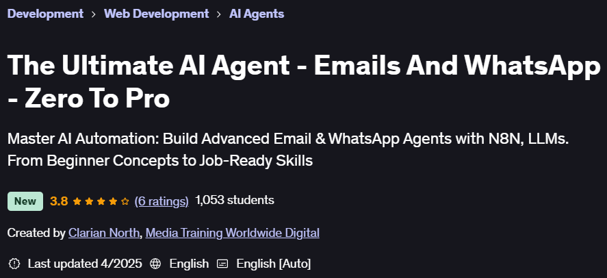 Pictures · Udemy — The Ultimate AI Agent – Emails And WhatsApp – Zero To Pro 2025-4