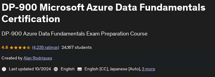 Pictures · Udemy — DP-900 Microsoft Azure Data Fundamentals Certification 2024-10