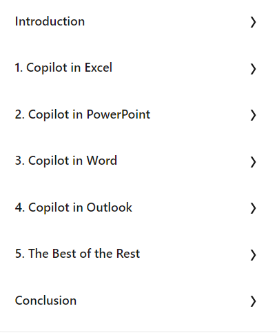 Course topics · LinkedIn — Copilot for Microsoft 365: Boosting Productivity in Excel, Word, PowerPoint, Outlook, and Teams 2024-10