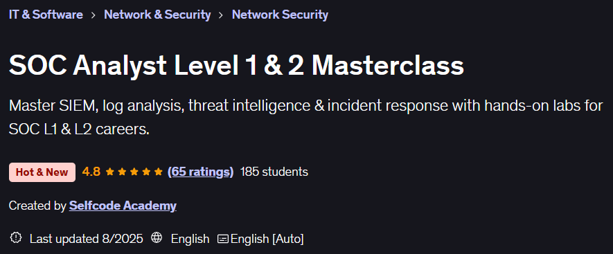 Pictures · SOC Analyst Level 1 & 2 Masterclass 2025-8