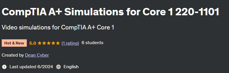 Pictures · Udemy — CompTIA A+ Simulations for Core 1 220-1101 2024-6