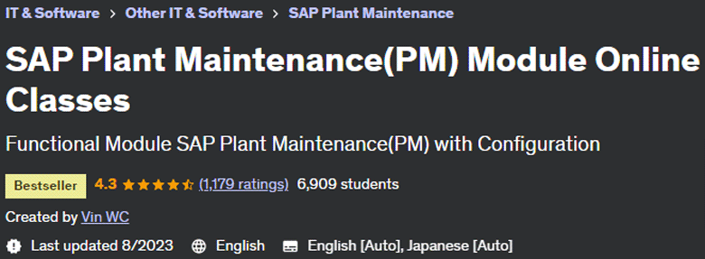 Pictures · Udemy — SAP Plant Maintenance PM Module Online Classes 2022-3