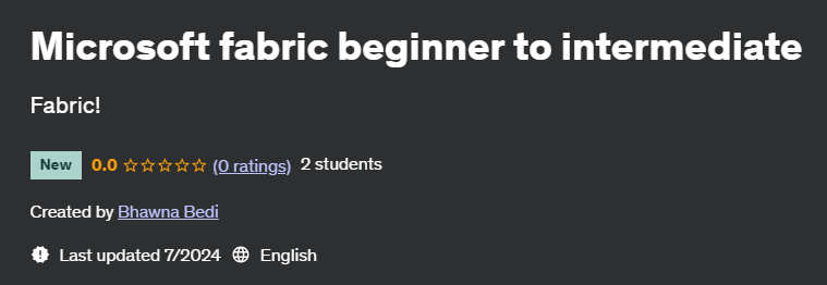 Pictures · Udemy — Microsoft fabric beginner to intermediate 2024-7