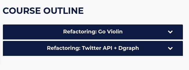 Course topics · Ardan Labs – Ultimate Go: Refactoring 2020-10