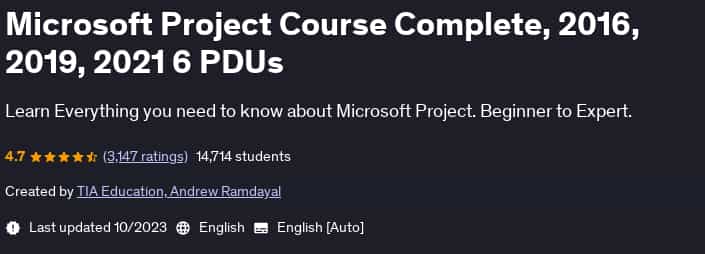 Pictures · Udemy — Microsoft Project Course Complete, 2016, 2019, 2021 6 PDUs 2023-10