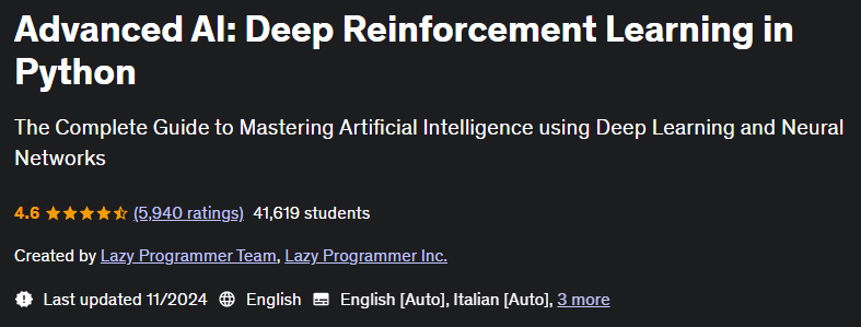 Pictures · Udemy — Advanced AI: Deep Reinforcement Learning in Python 2024-11