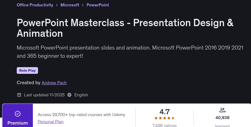 Bilder · PowerPoint umfassender Kurs - Präsentation Design & Animation 2025-11