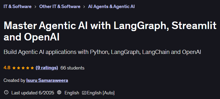 चित्र · मास्टर एजेंट आधारित एआई के साथ LangGraph, स्ट्रीमिंग और OpenAI 2025-6