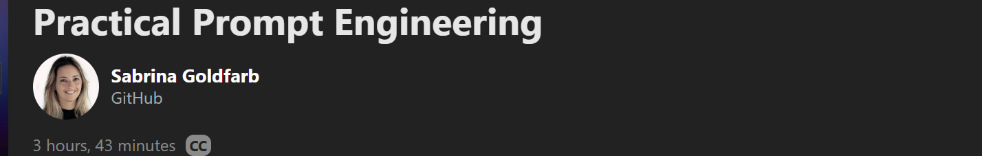 Pictures · Practical Prompt Engineering 2025-10