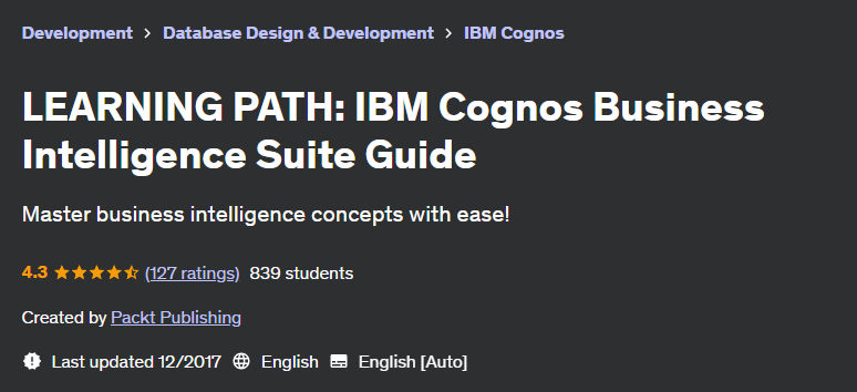 Pictures · Packt Publishing — LEARNING PATH: IBM Cognos Business Intelligence Suite Guide 2017-12