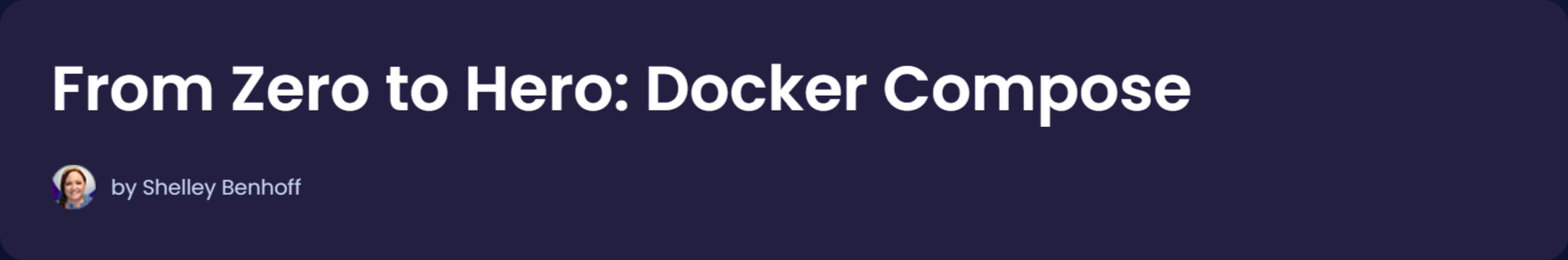 画像 · ドメトレイン - ゼロからヒーローへ: Docker 組成 2025-5