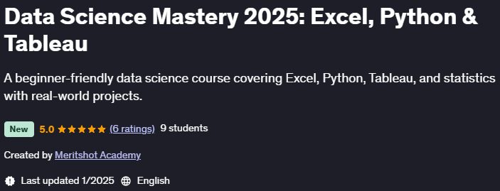 Pictures · Data Science Mastery 2025: Excel, Python & Tableau 2025-1