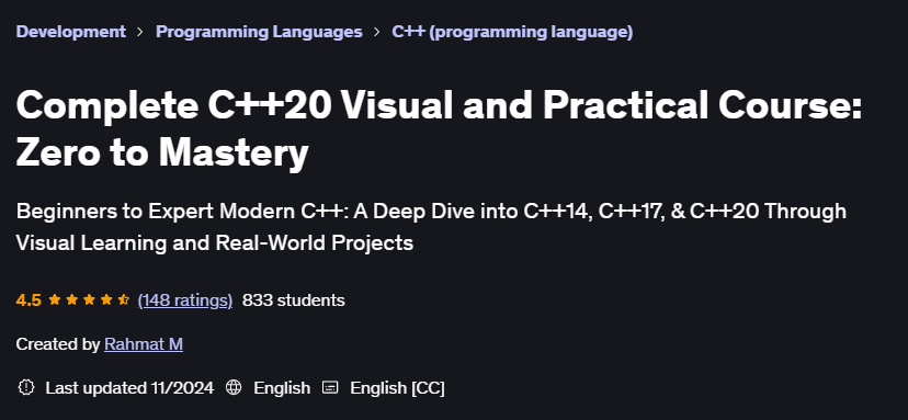 Pictures · Complete C++20 Visual and Practical Course: Zero to Mastery 2023-10