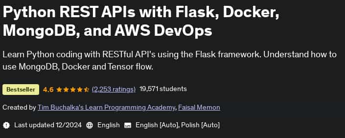 Pictures · Python REST APIs with Flask, Docker, MongoDB, and AWS DevOps 2024-12