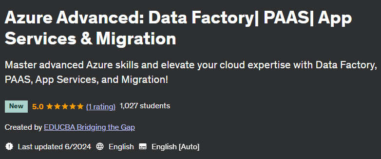 Pictures · Azure Advanced: Data Factory| PAAS| App Services & Migration 2024-6