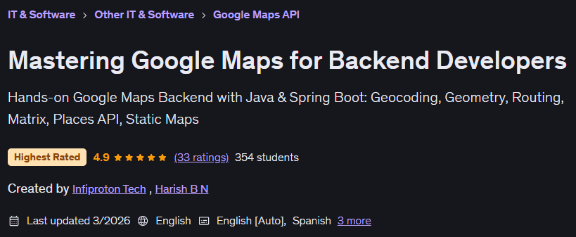 Pictures · Udemy — Mastering Google Maps for Backend Developers 2025-12