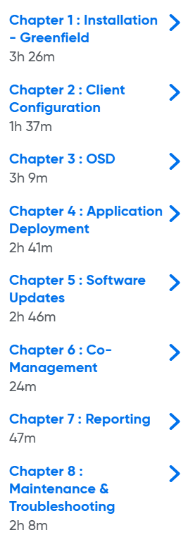 Course topics · Oreilly — Hands-on with SCCM 2024-7