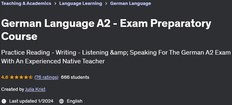 Pictures · German Language A2 – Exam Preparatory Course 2022-12