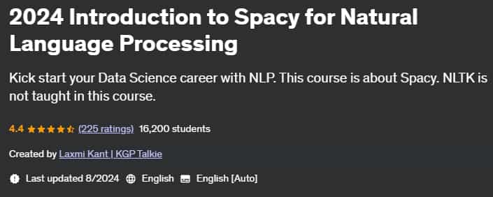 Pictures · Udemy — 2024 Introduction to Spacy for Natural Language Processing 2024-1