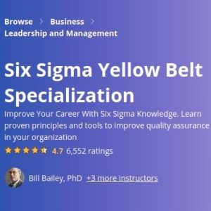 Coursera — Six Sigma Yellow Belt Specialization 2023-2