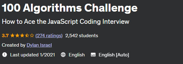 Pictures · Udemy — 100 Algorithms Challenge 2021-1