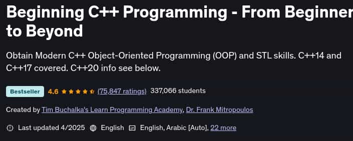 Pictures · Udemy — Beginning C++ Programming – From Beginner to Beyond 2025-4