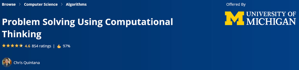 Pictures · Coursera — Problem Solving Using Computational Thinking 2021-11