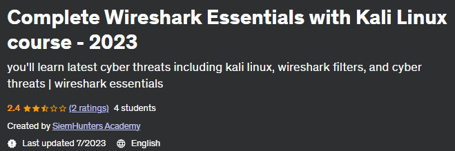 Pictures · Complete Wireshark Essentials with Kali Linux course – 2023 2023-7