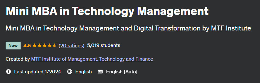 Pictures · Udemy — Mini MBA in Technology Management 2024-1