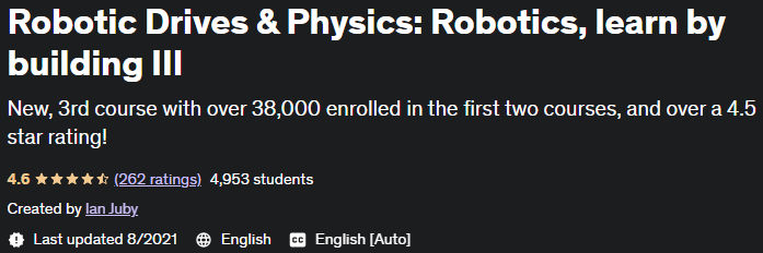 Pictures · Udemy — Robotic Drives & Physics: Robotics, learn by building III 2021-8