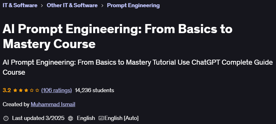 Pictures · AI Prompt Engineering: From Basics to Mastery Course 2023-1