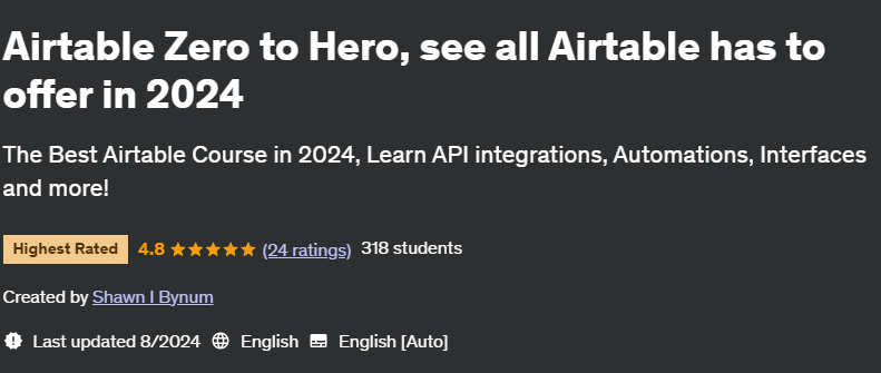 Pictures · Udemy — Airtable Zero to Hero, see all Airtable has to offer in 2024 2024-8